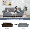JIVINER High Stretch Couch Covers for 3 Cushion Couch 1-Piece