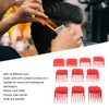 10pcs Professional Hair Clipper Guide Comb Red Hair Trimmer Cutting