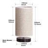 Lifeholder Table Lamp, Bedside Nightstand Lamp, Simple Desk Lamp, Fabric