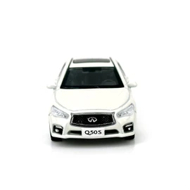 Paudi Model 1/64 Infiniti Q50S Mini Car Collection White Finished Product