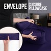 AL NOOR HOME Premium Navy Blue 4 Pack Pillowcases -