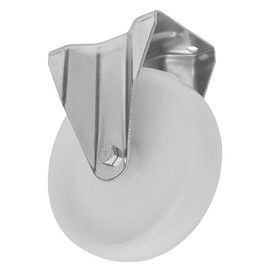 Ø100mm Heavy-Duty Nylon Fixed Plate Castor Wheel - Trade