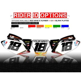 MX ISLAND 2004-2017 CRF 250X GRAPHICS 250 X RIDGELINE: RED / YELLOW DIRT BIKE DECALS