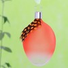 Inge-glas Weightless Easter Egg Hanging Light Orange Matt with Feather