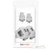 kwmobile Keystone Module and DIN Rail Adapter Set - Fits