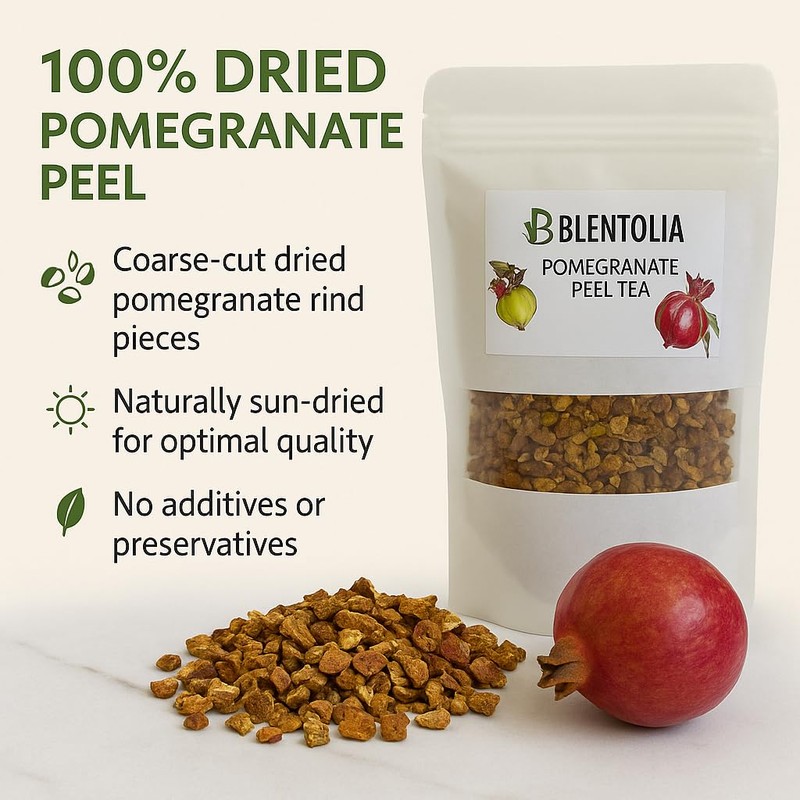 Blentolia Pomegranate Peel Tea – 100% Natural Dried Pomegranate Rind