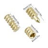 ZYAMY 15pcs Brass Table Leaf Dowel Pin Table Bolt Sleeve
