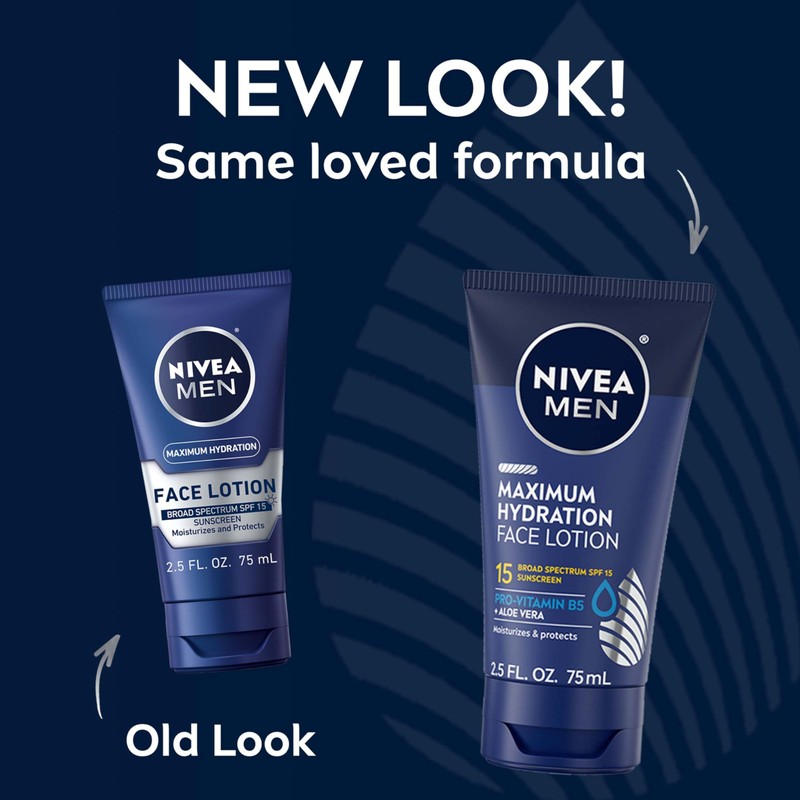 NIVEA MEN Maximum Hydration Face Lotion, Face Lotion with Broad