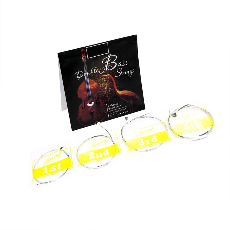 Full Set (G-D-A-E) Double Bass String Strings Steel Core Nickel