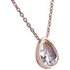 LuckyLy Collares para Mujer Oro Rosa 18K Plata Zirconia Cúbica