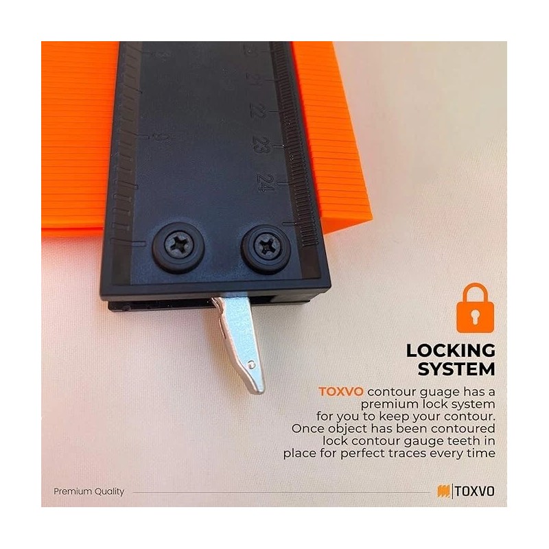 DECOMIL Contour Duplication Gauge | Contour Gauge Profile Tool