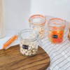 Encheng Glass Jars With Airtight Lids, Mason Jars 8 oz,Glass