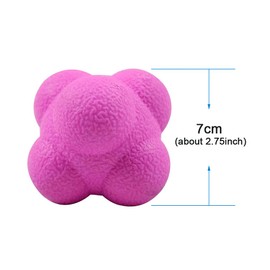 Reaction Ball,Hexagonal Agility Ball for Towards Training Improvement Of Hand-Eyereaction and Agility Coordination Reflex Exercise Sports,Can Improve The Concentration Of Teenagers and Adults 7cm/2Pcs