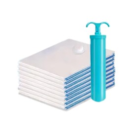 Hyper Cover Vacuum Storage Bag Kit (Small, 8pcs) - Space Saver Bags for Clothes Storage, Travel, Vacuum Sealer Bags, Compression Bag - Durable Vacuum Bags for Packing and Storage