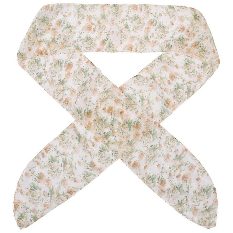 Lipodo Flowers All-in-One Scarf - Purple Accessory - Versatile -