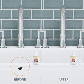 Oslo Home 3 White Color Porcelain Touch Up Paint Kit - For Bathroom Fixtures, Appliances, Tile, Sinks and More, Most Popular Colors w/Brush in Bottle, Self-Priming, Made in USA