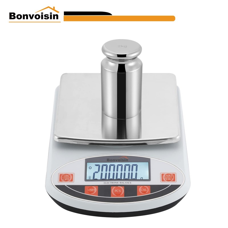 Bonvoisin 2KG Calibration Weight for Digital Scale, Class M1, Carbon