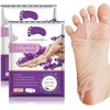 Bluemega Máscara Exfoliante para Pies, 2 Piezas, Púrpura