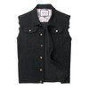 Ginsiom Men's Denim Vest,Sleeveless Jean Jacket Ripped Stretchy Distressed Battle