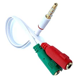 MainCore 4 pole 3.5mm to 2 x 3.5mm TRRS Converter Headset adapter for headsets with separate headphone & microphone plug