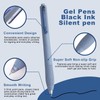 Bribobo Gel Pens Black Ink 0.5mm Fine Point Pens Silent