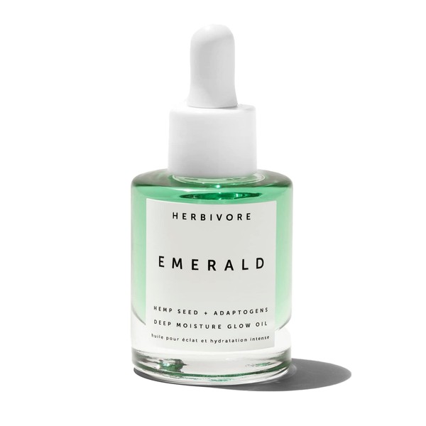 HERBIVORE Emerald Deep Moisture Glow Oil for Face – Hydrating Facial Oil, Calming & Moisturizing, Plant-based, Vegan, Cruelty-free, 30mL / 1 oz