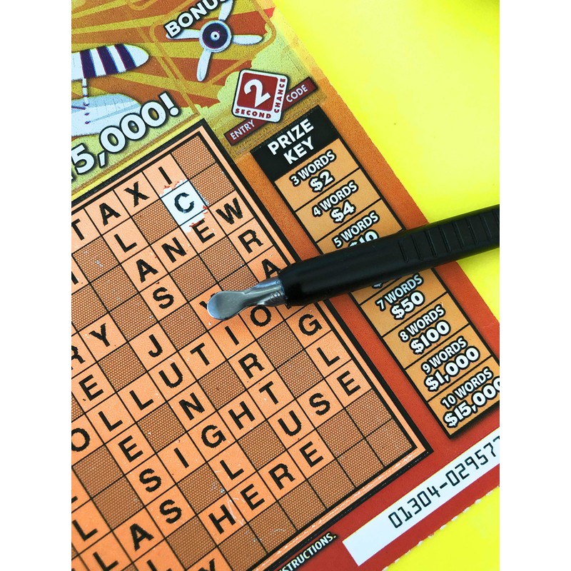lottery card scratcher
