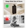 Gun Safe, Mounted Biometric Pistol Safe Drop Down Gun Lock