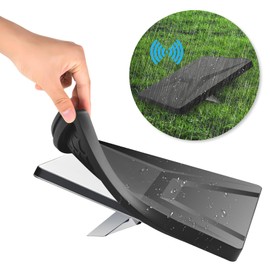 Lormandy Starlink Mini Case, Starlink Dish Protective Cover, Silicone Heavy Duty Weatherproof, Protective Case for Starlink Mini Accessories - Outdoor Travel Camping, Black