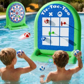 Funscape Kids Inflatable Dartboard Pool Toy, Fun Swimming Pool Toss Game