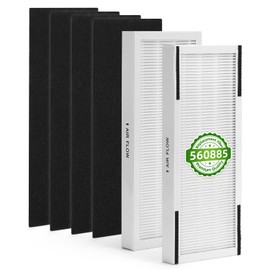 560885 Replacement Filters Compatible with Idylis F AC-38 Series Air Purifiers, 2 High- Efficiency Filter+4 Activated Carbon