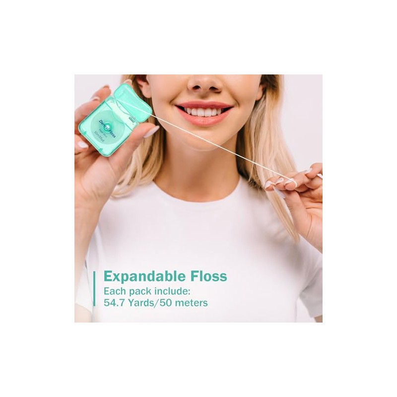 Mimorou Hilo Dental Con Sabor A Menta (Paquete De 96