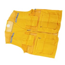 Chaleco de Voluntario Amarillo, Chaleco de Voluntario para Eventos, Ligero, Versátil, Práctico y Duradero para Publicidad (Tipo 1 M)