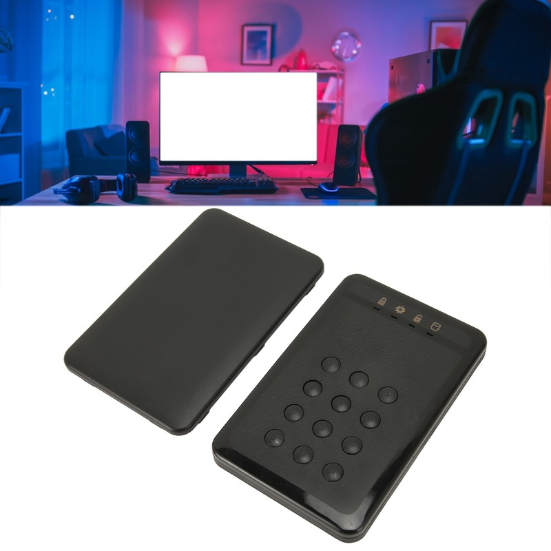 Encrypted Hard Drive Enclosure 2.5inch USB3.0 SATA Password Access Hardware