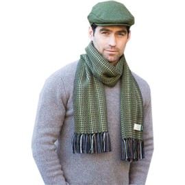 Traditional Irish Fisherman Scarf Green
