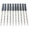 FTG USA 10 Pc 9/64" (#6) Tapered Drill Bits for