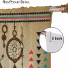 DDCBNS Aztec Feather Curtains,Vinta