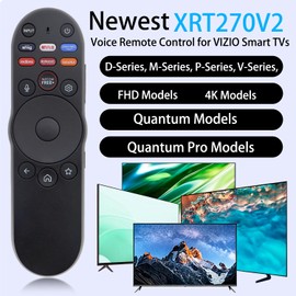Universal New Replacement Voice Remote Control Compatible with Vizio Smart TV XRT270 XRT260 XRT140 XRT136 FHD 4K QLED UHD SmartCast TVs (D/V/M/P Series 4K/Quantum/Quantum Pro) Series TV Remotes