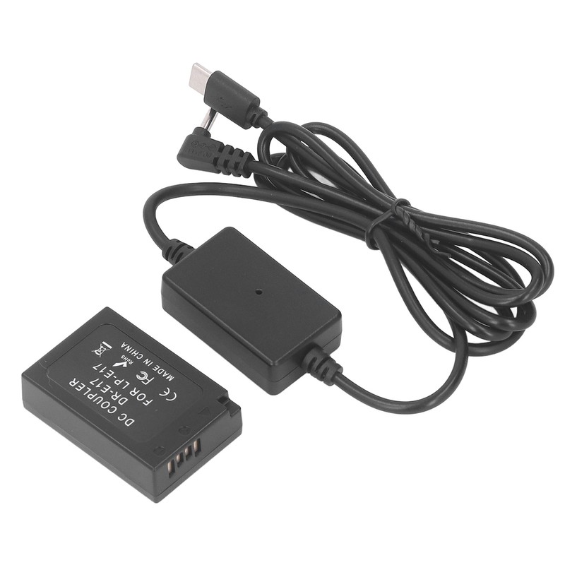 LP E17 Dummy Battery DR E17 DC Coupler with Type