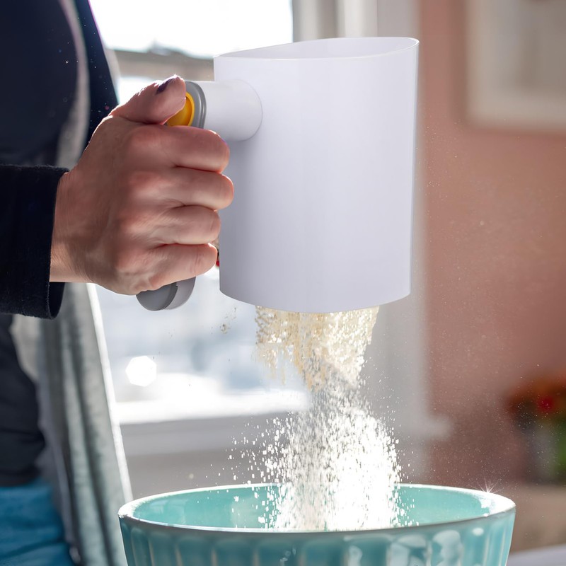 Flour Sifter For Baking, Electric Flour Sifter, Handheld Powder Shaker