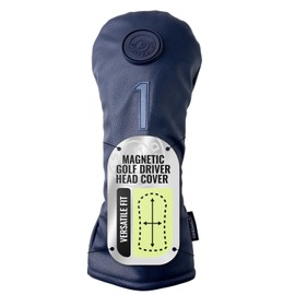 Stripebird Magnetic Golf Driver Head Cover - Ultra-Strength Neodymium, Magnetically Attached - Durable Golf Club Headcover - Lightweight Modern Design - Versatile Fit for All Major Brands - Blue