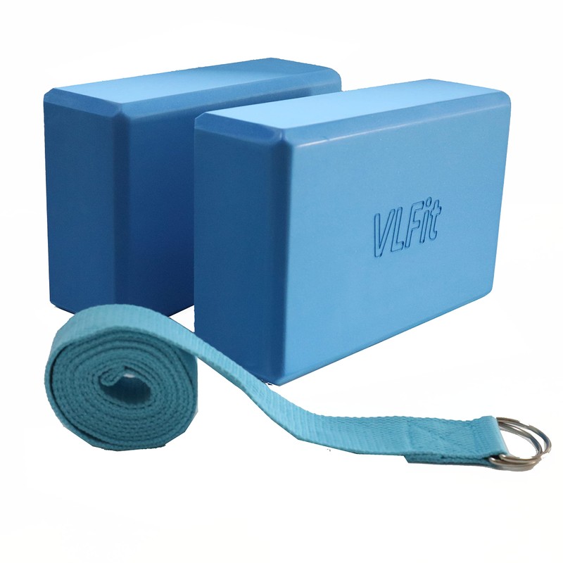 VLFit Set of 2 Hi-Density Yoga Blocks with Yoga D