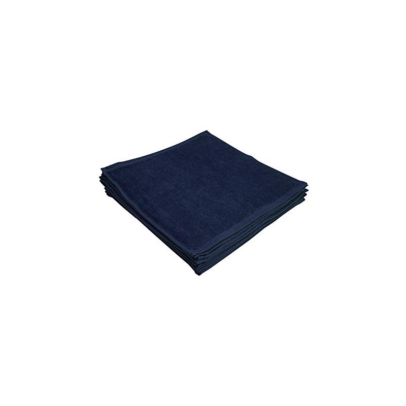 90 Momme Hand Towels, Commercial Towels, Set of 10, Navy,