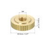 sourcing map Knurled Thumb Nuts, 4Pcs M4 x D12mm x