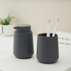 YAUKPH Matte Gray Foaming Hand Soap Dispenser Plastic 11 oz