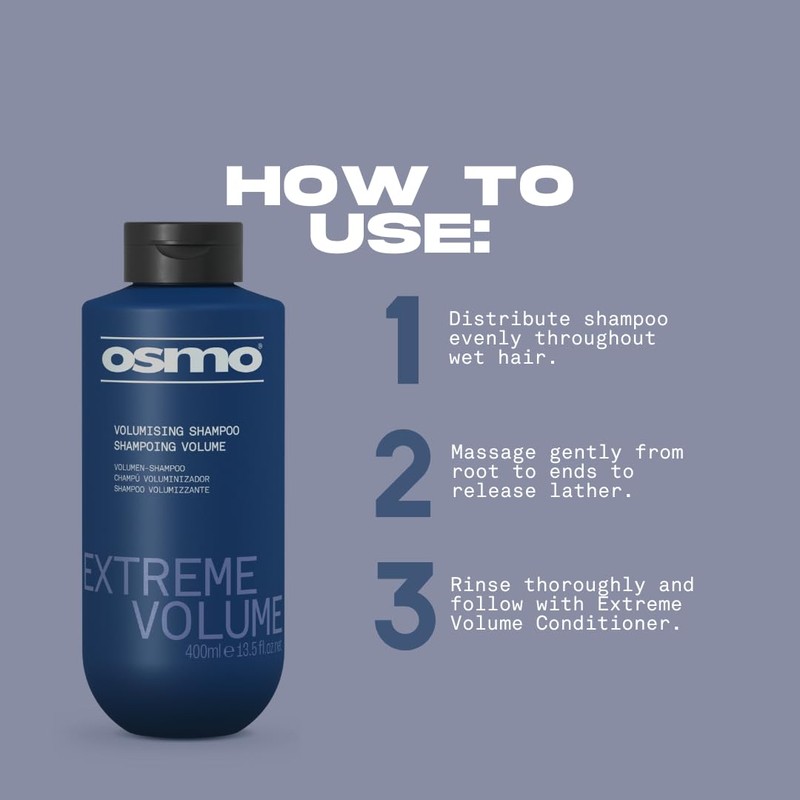 Osmo Extreme Volume Shampoo | Fuller hair with Natural Proteins