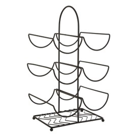 Premier Housewares Wine Rack, Iron, Black, Nicht zutreffend