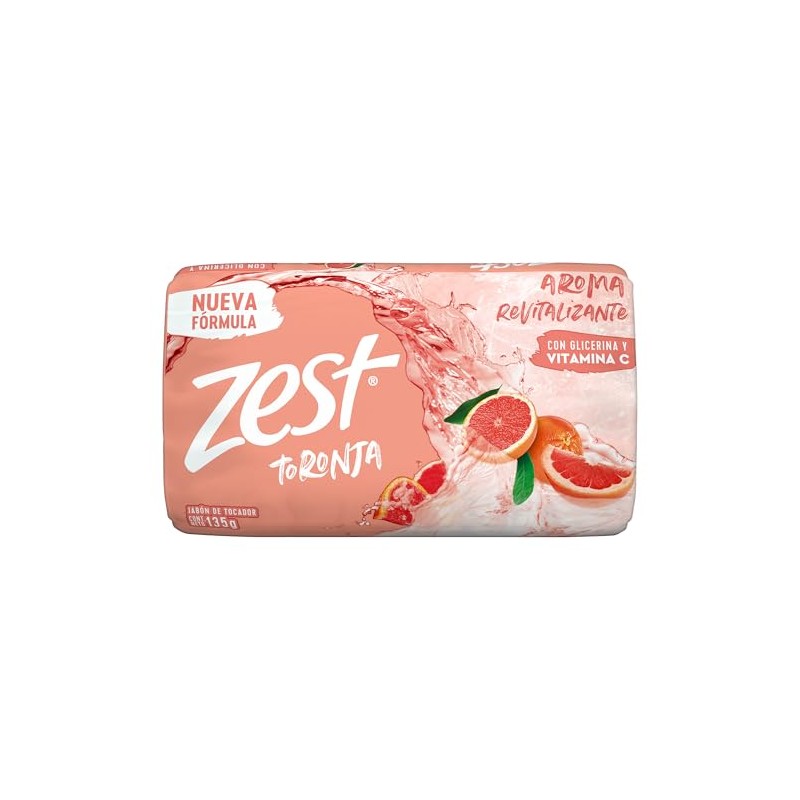 ZEST Jabón de tocador Toronja y Albahaca de 135 g
