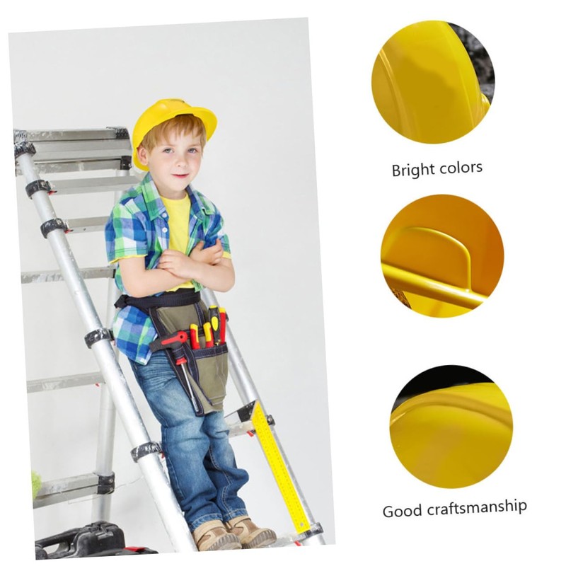 2Pcs Construction Party Hats Hard Hats for Dress Up for