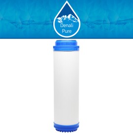2-Pack Replacement for Compatible with GE GX1S01R Granular Activated Carbon Filter - Universal 10-inch Cartridge Compatible with GE SINGLE STAGE DRINKING WATER FILTRATION UNIT - Denali Pure Brand